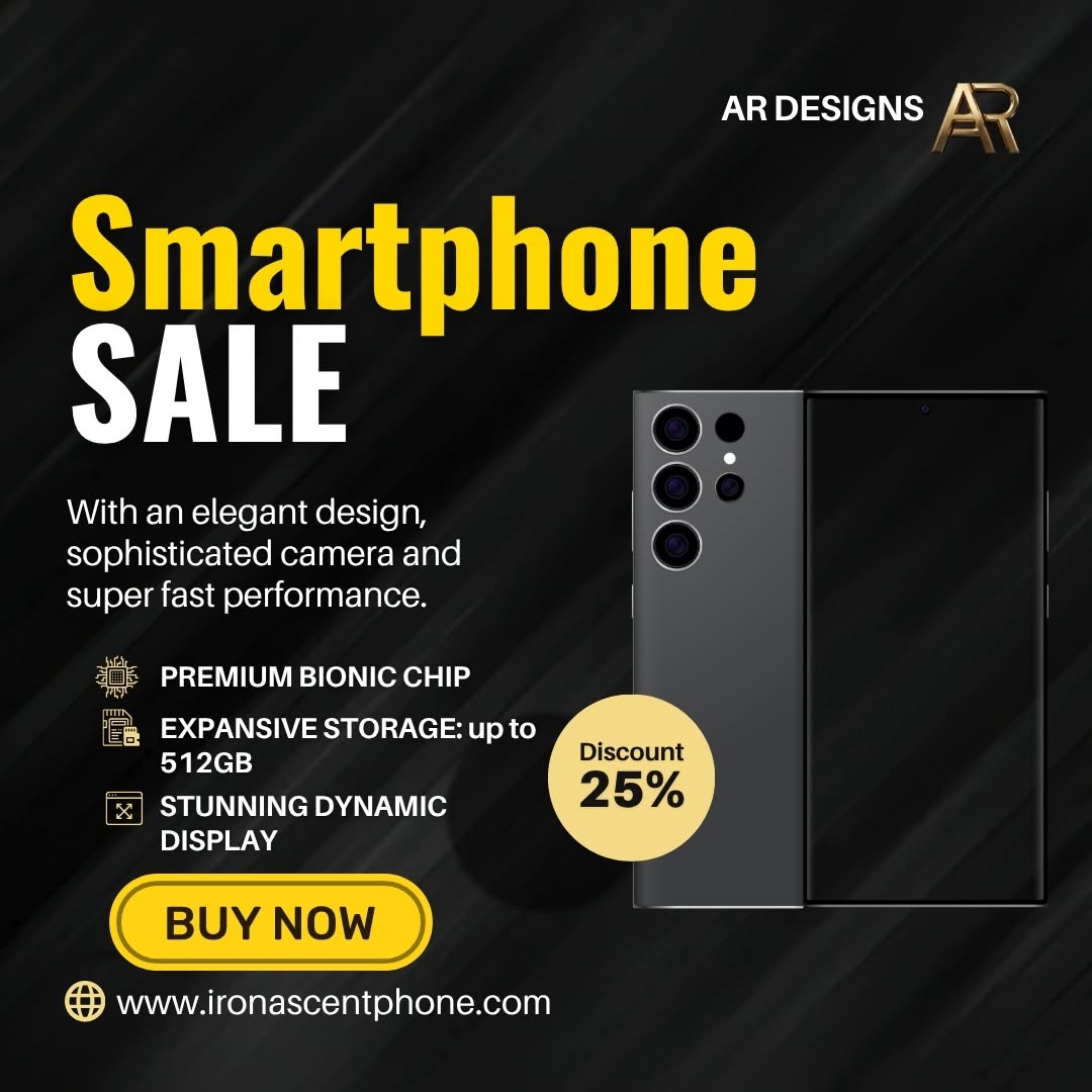 Smartphone Sale Black Banner